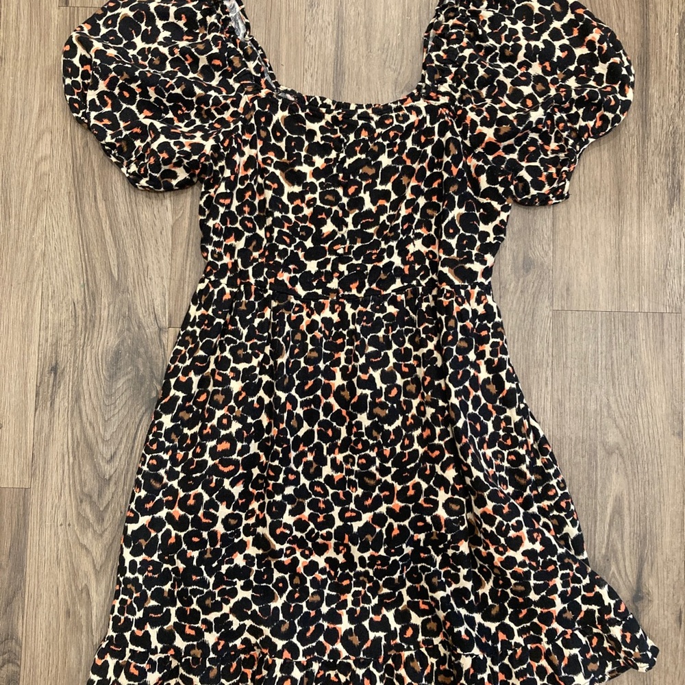 Animal cheetah print dress